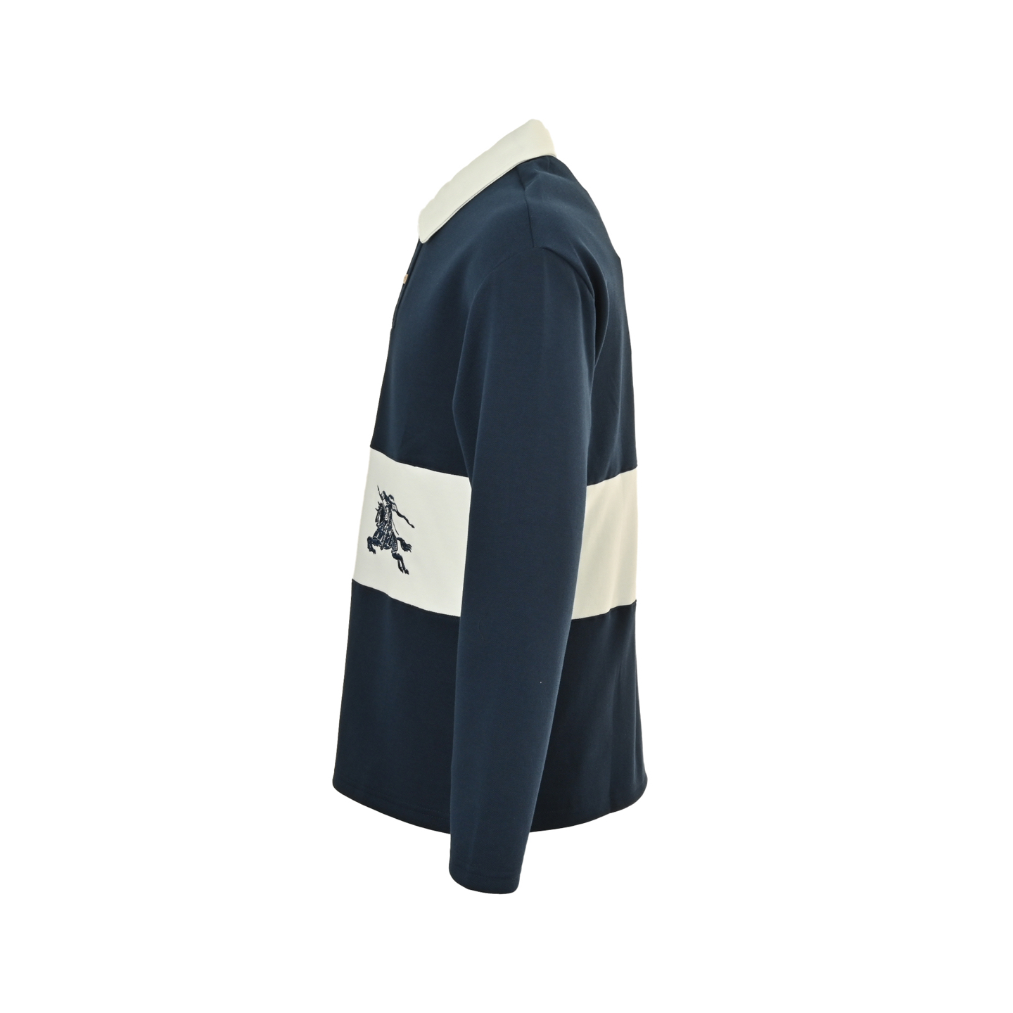 Burberry/巴宝莉 25Fw 拼接战马翻领Polo长袖