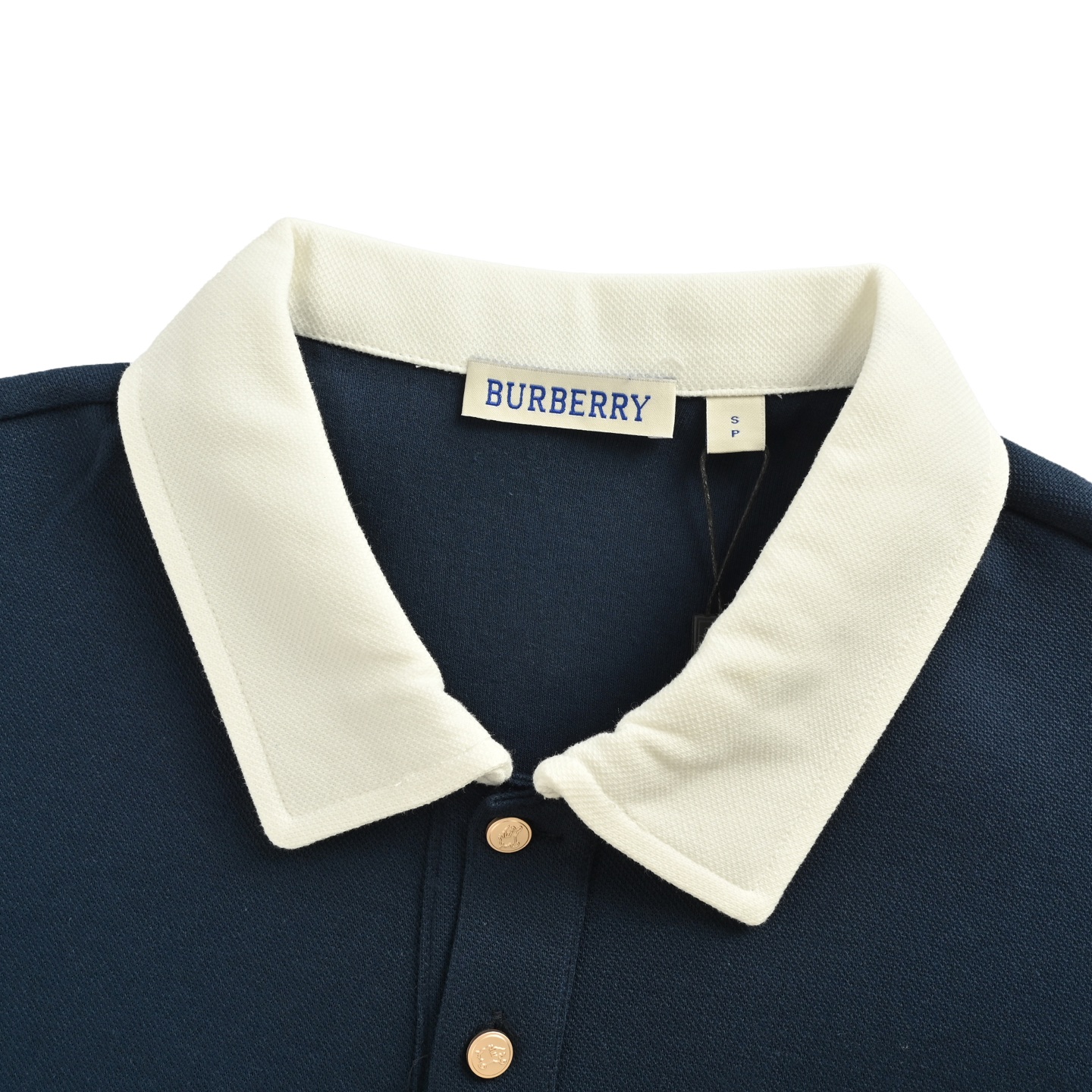 Burberry/巴宝莉 25Fw 拼接战马翻领Polo长袖