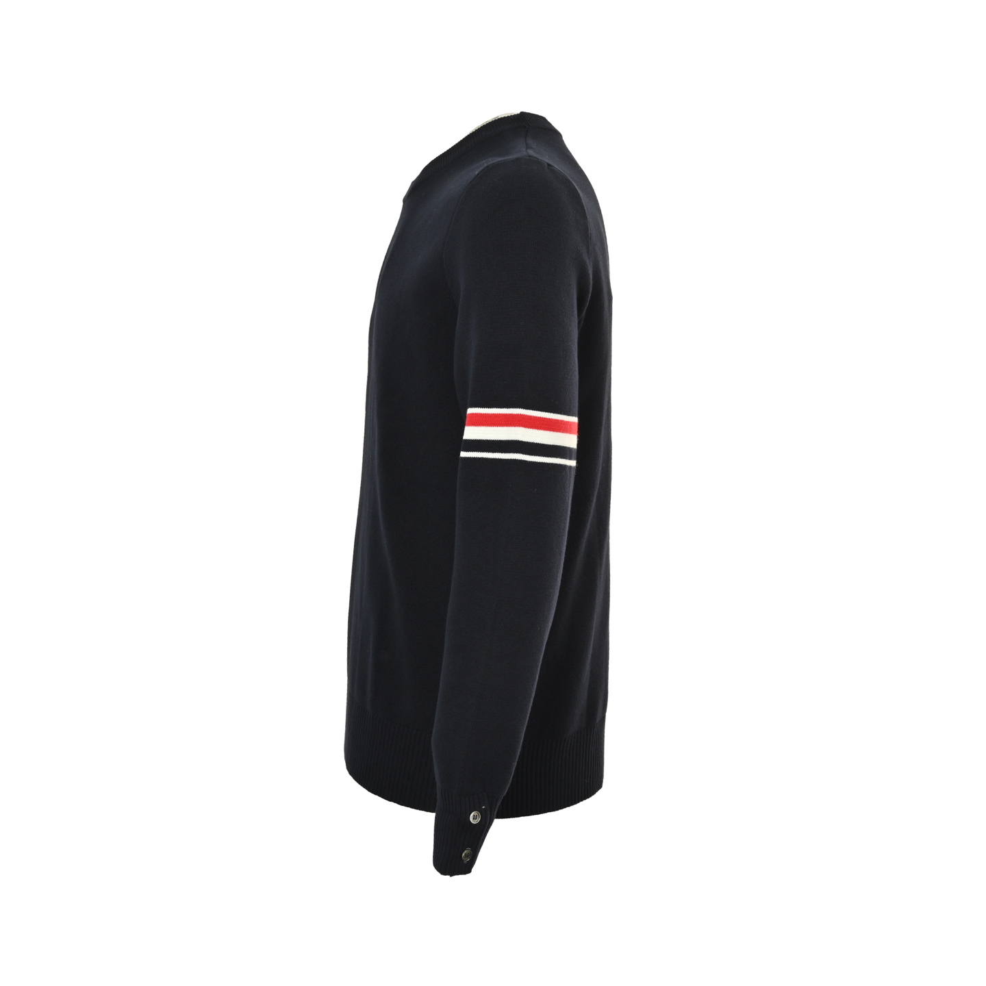 Thom Browne/汤姆布朗 三色织带圆领毛衣-High Quatity Cheap Brand wholesale wholesaler seller Clothes Bags handbags Sneakers Top Fashion Clothing Shoes from China Factory Chinese suppliers best Quality Beautiful Price Thom Browne/汤姆布朗 三色织带圆领毛衣