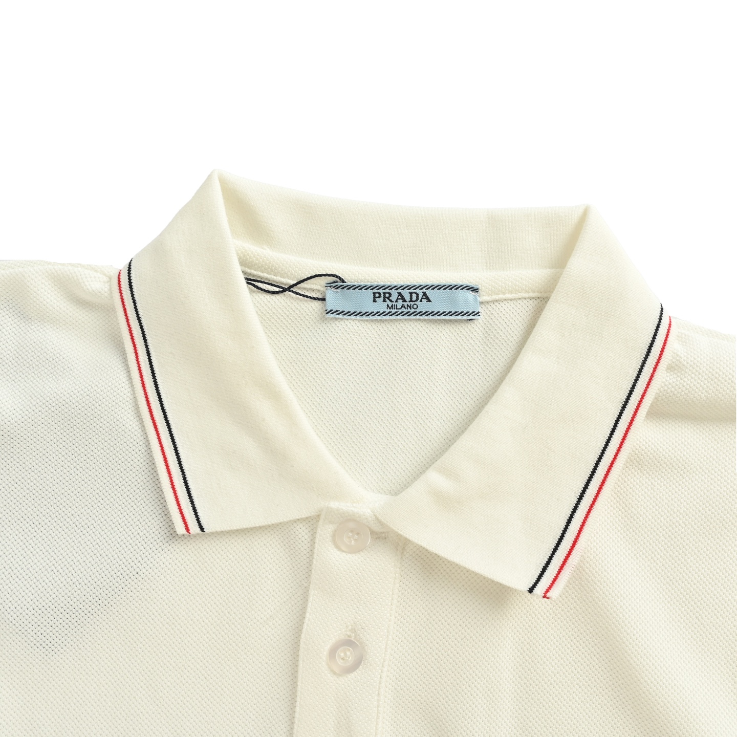 Prada/普拉达 25Fw 红色logo刺绣Polo短袖 Prada/普拉达 25Fw 红色logo刺绣Polo短袖