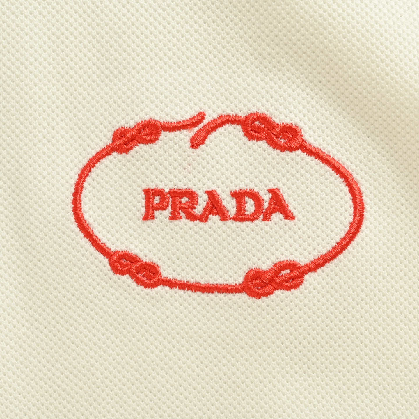 Prada/普拉达 25Fw 红色logo刺绣Polo短袖 Prada/普拉达 25Fw 红色logo刺绣Polo短袖