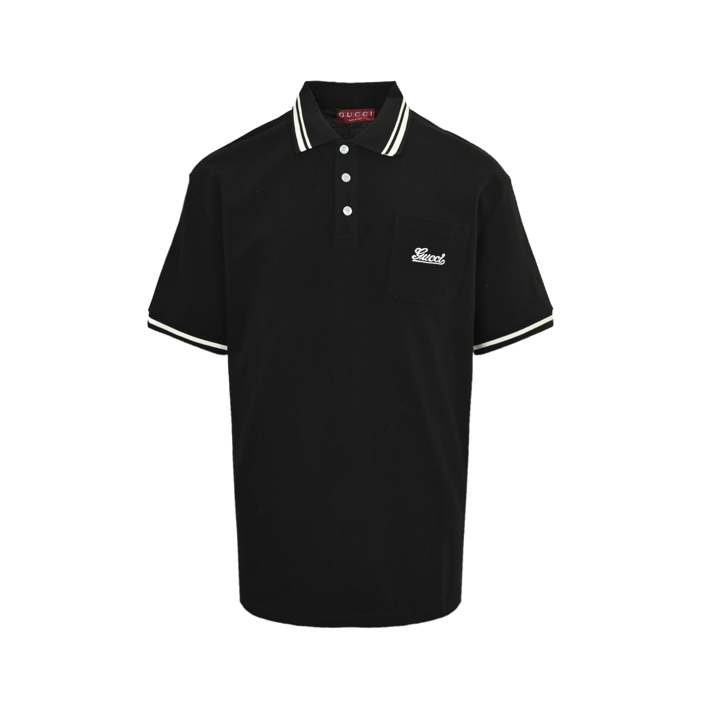 Gucci/古驰 25ss 口袋刺绣Polo短袖