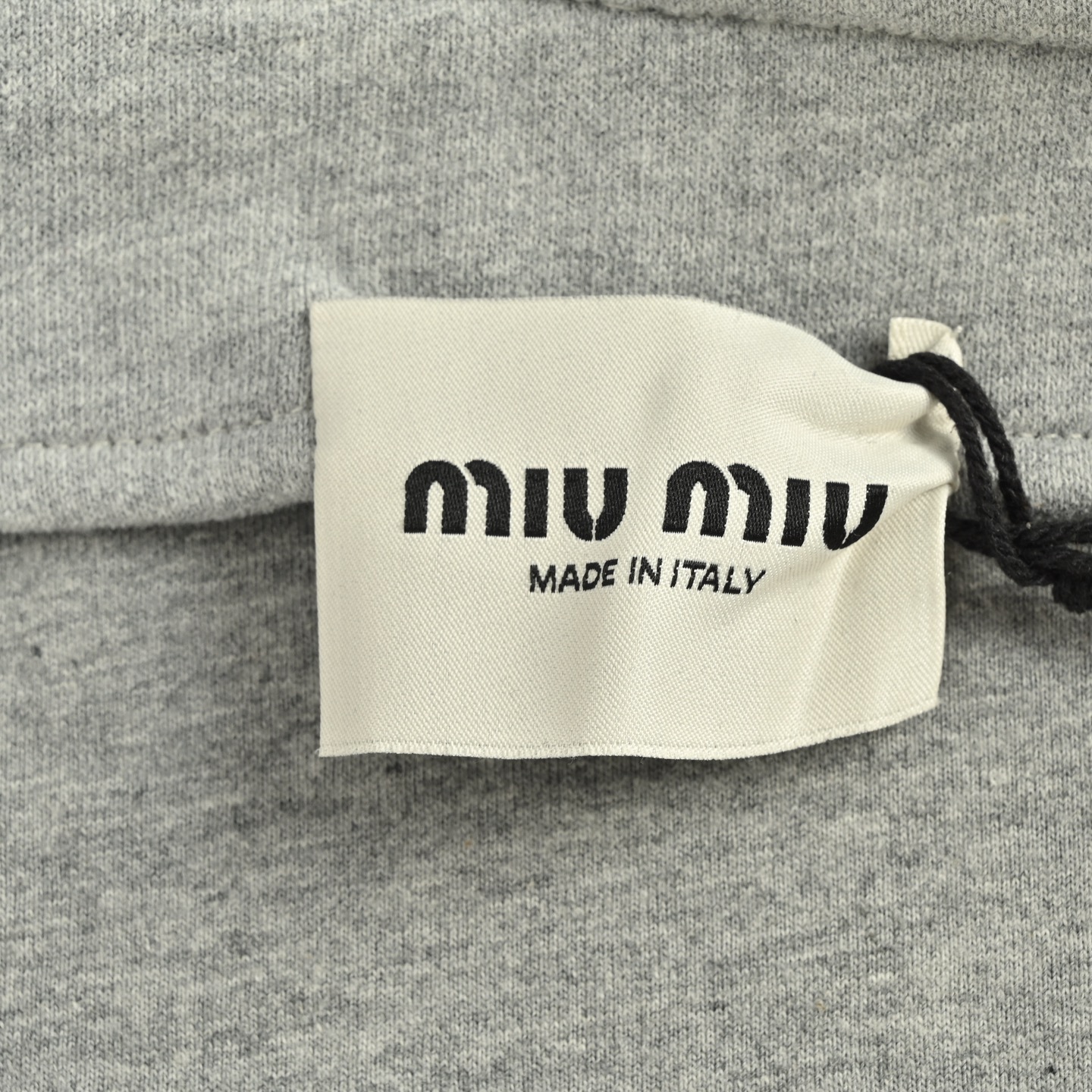 Miu Miu/缪缪 贴绣平纹针织连帽夹克外套