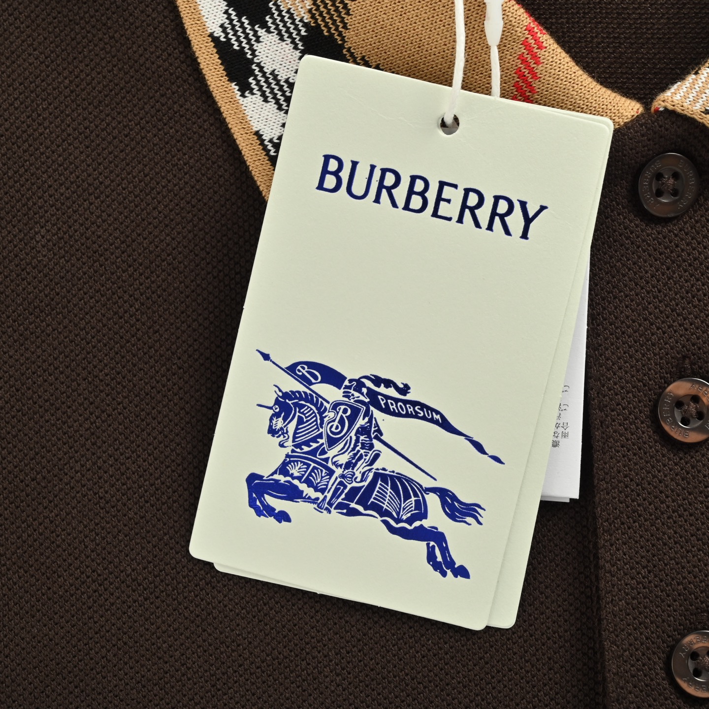Burberry/巴宝莉 格纹翻领长袖Polo T恤-High Quatity Cheap Brand wholesale wholesaler seller Clothes Bags handbags Sneakers Top Fashion Clothing Shoes from China Factory Chinese suppliers best Quality Beautiful Price Burberry/巴宝莉 格纹翻领长袖Polo T恤