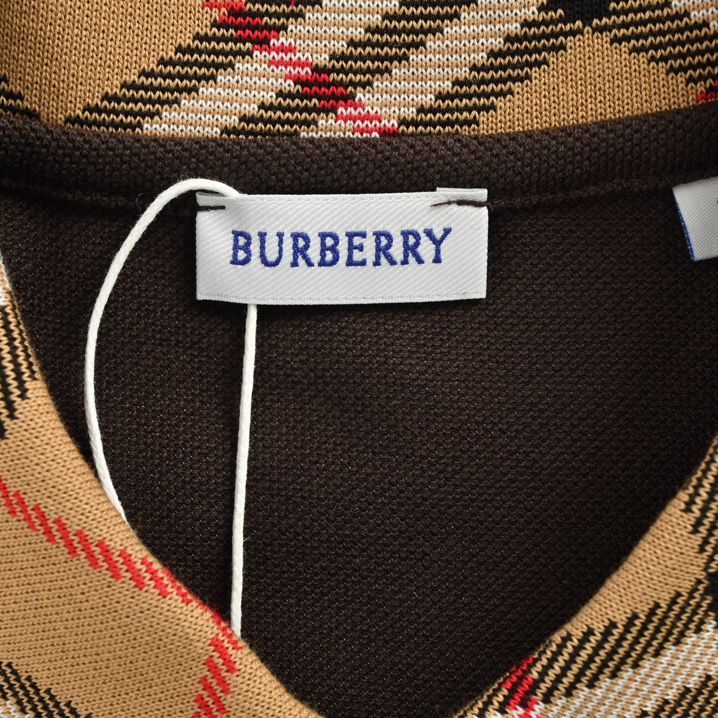 Burberry/巴宝莉 格纹翻领长袖Polo T恤-High Quatity Cheap Brand wholesale wholesaler seller Clothes Bags handbags Sneakers Top Fashion Clothing Shoes from China Factory Chinese suppliers best Quality Beautiful Price Burberry/巴宝莉 格纹翻领长袖Polo T恤