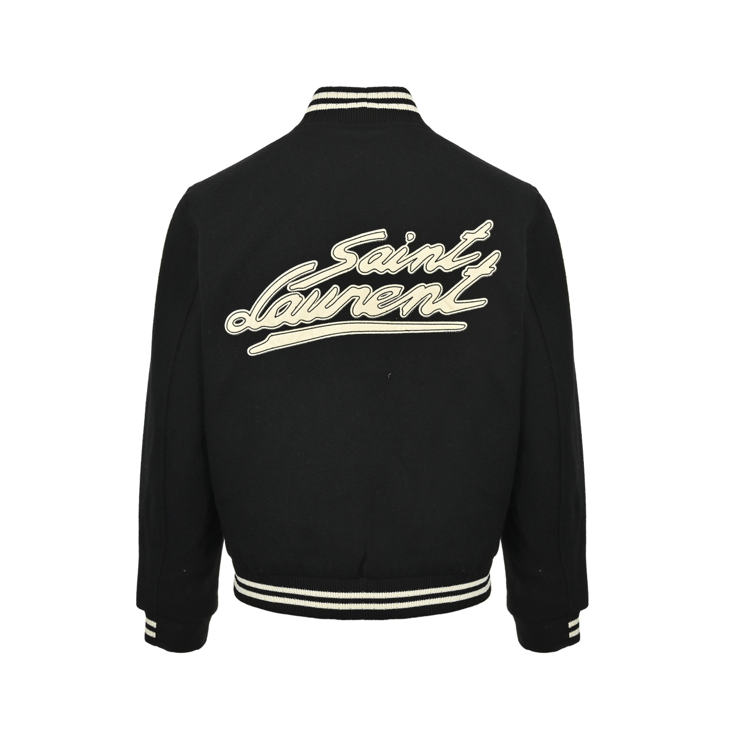 SaintLaurent/圣罗兰 真皮后背贴字棒球服外套-High Quatity Cheap Brand wholesale wholesaler seller Clothes Bags handbags Sneakers Top Fashion Clothing Shoes from China Factory Chinese suppliers best Quality Beautiful Price SaintLaurent/圣罗兰 真皮后背贴字棒球服外套