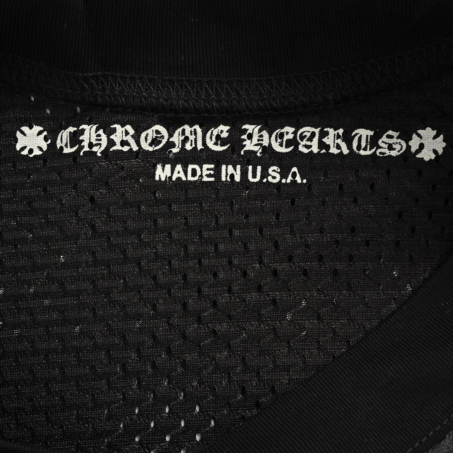 Chrome Hearts/克罗心 25Fw 梵文网眼双层冰球服长袖T恤