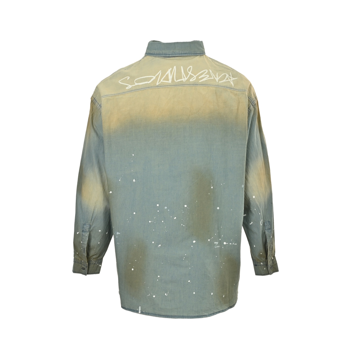 Acne Studios 25Fw 泼墨做旧牛仔长袖衬衫-High Quatity Cheap Brand wholesale wholesaler seller Clothes Bags handbags Sneakers Top Fashion Clothing Shoes from China Factory Chinese suppliers best Quality Beautiful Price Acne Studios 25Fw 泼墨做旧牛仔长袖衬衫