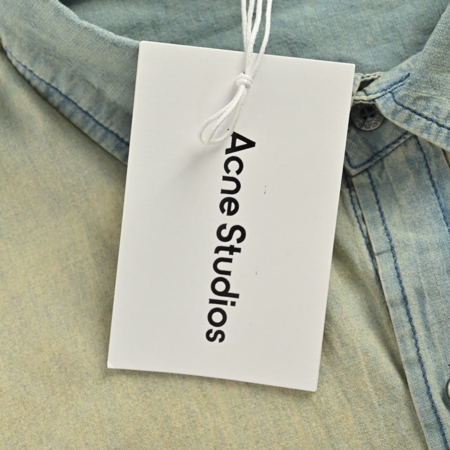 Acne Studios 25Fw 泼墨做旧牛仔长袖衬衫-High Quatity Cheap Brand wholesale wholesaler seller Clothes Bags handbags Sneakers Top Fashion Clothing Shoes from China Factory Chinese suppliers best Quality Beautiful Price Acne Studios 25Fw 泼墨做旧牛仔长袖衬衫