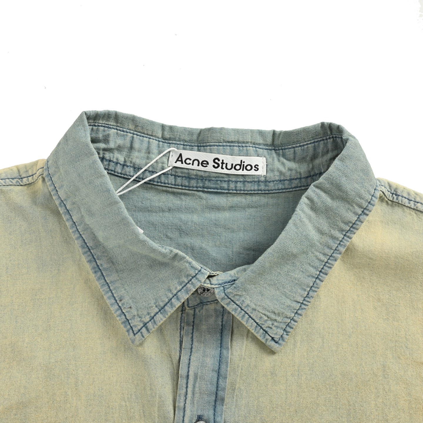 Acne Studios 25Fw 泼墨做旧牛仔长袖衬衫-High Quatity Cheap Brand wholesale wholesaler seller Clothes Bags handbags Sneakers Top Fashion Clothing Shoes from China Factory Chinese suppliers best Quality Beautiful Price Acne Studios 25Fw 泼墨做旧牛仔长袖衬衫