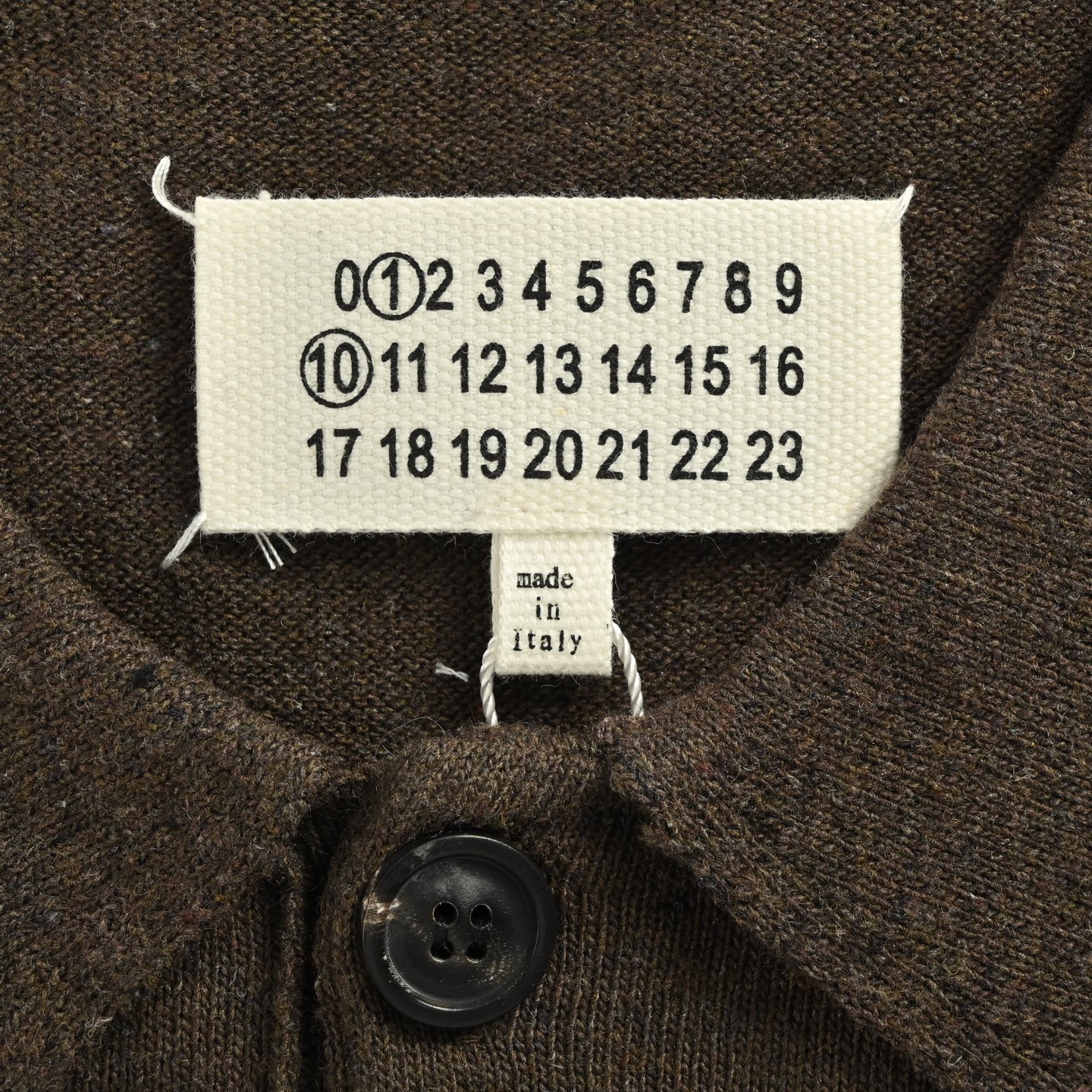 Maison Margiela/马吉拉 25Fw 麂皮补丁羊毛Polo毛衣