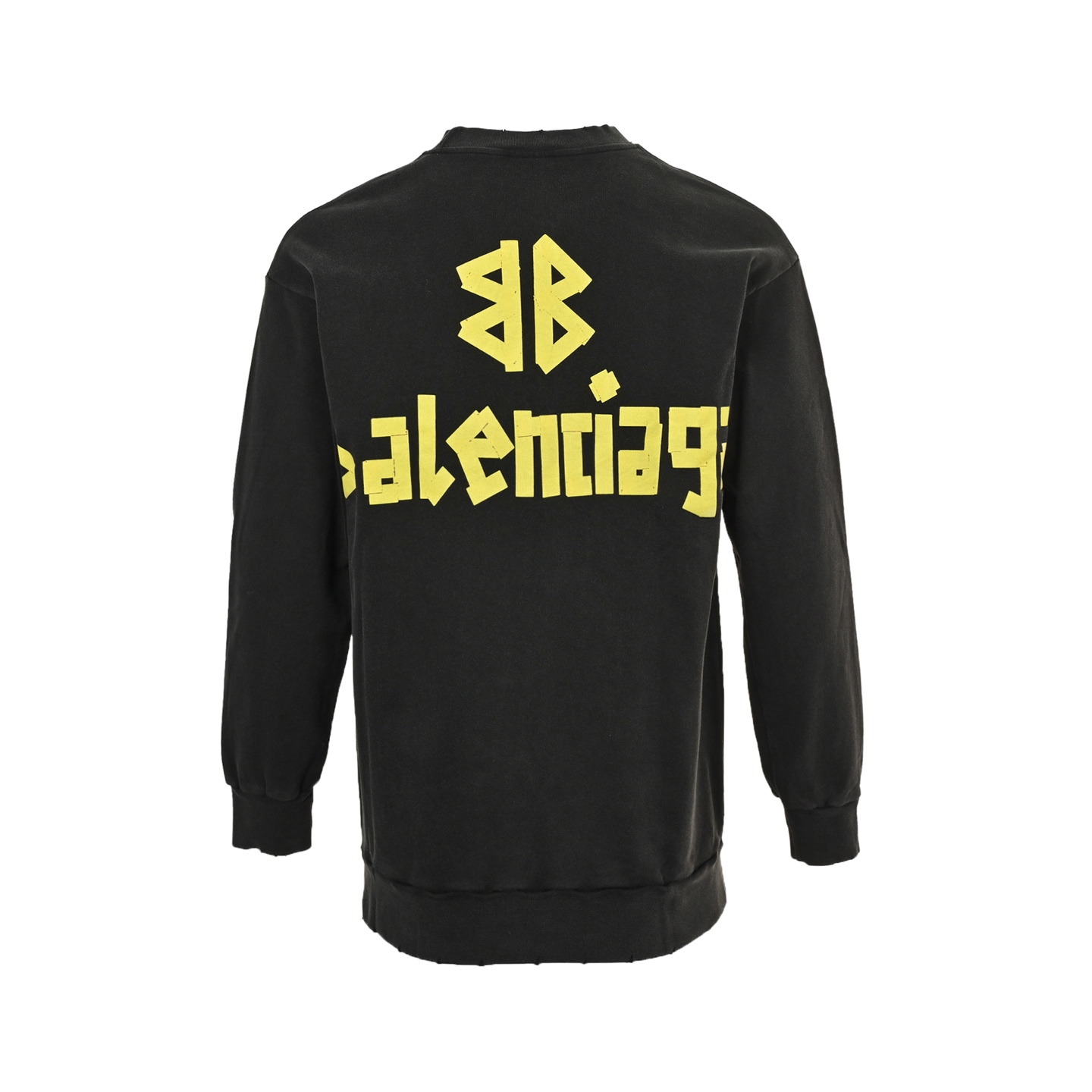 Balenciaga/巴黎世家 25Fw 美纹纸胶带印花圆领卫衣