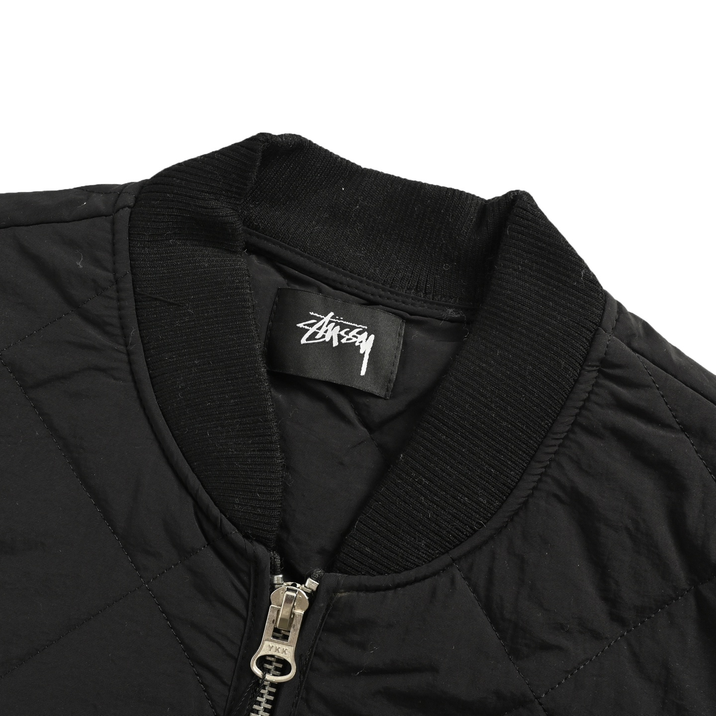 Stussy/斯图西 黑八台球拉链棉服夹克外套