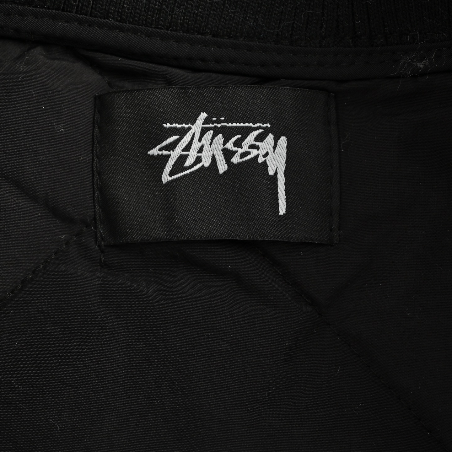 Stussy/斯图西 黑八台球拉链棉服夹克外套