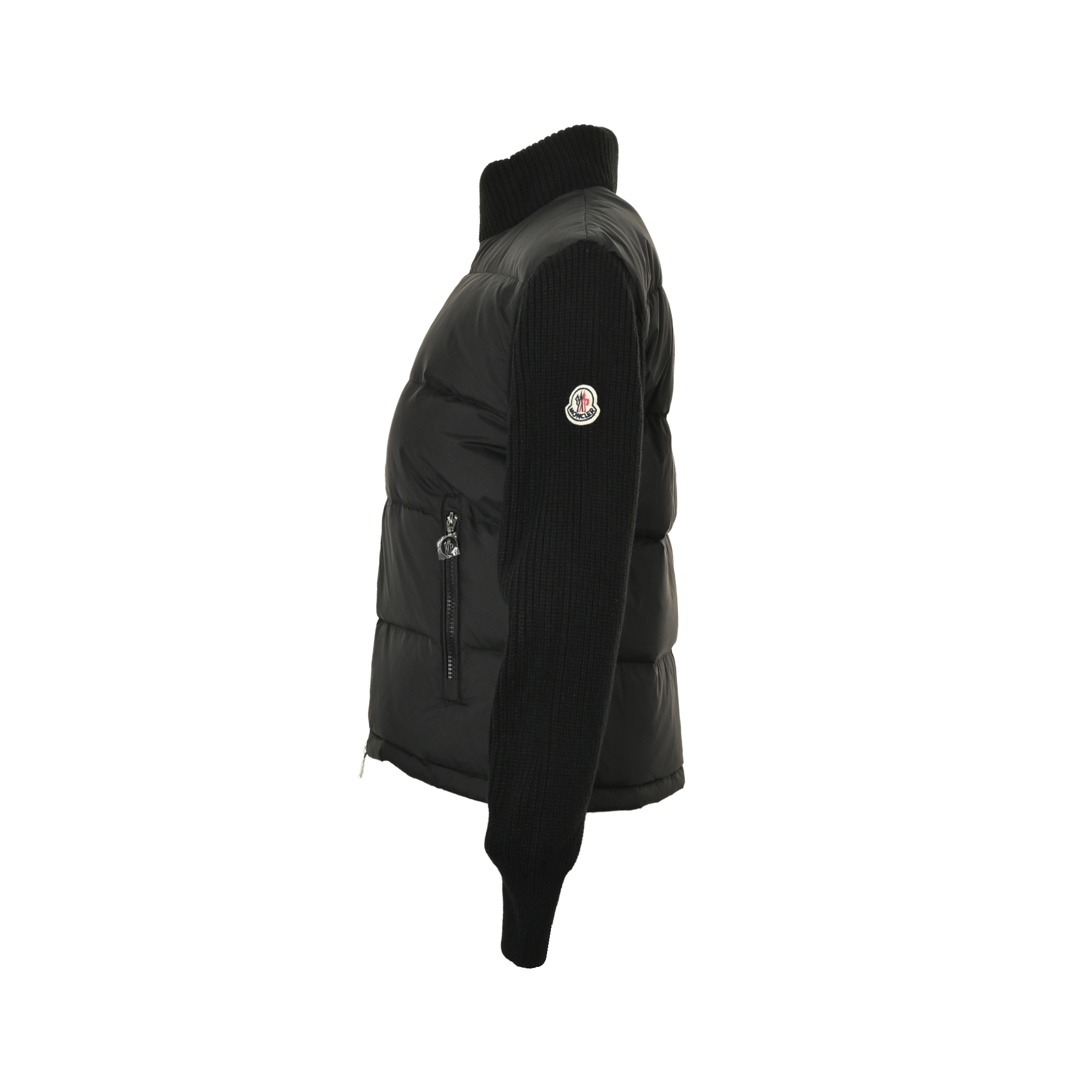 Moncler/蒙口 针织拼接立领羽绒服 秋冬新款羽绒拼接夹克