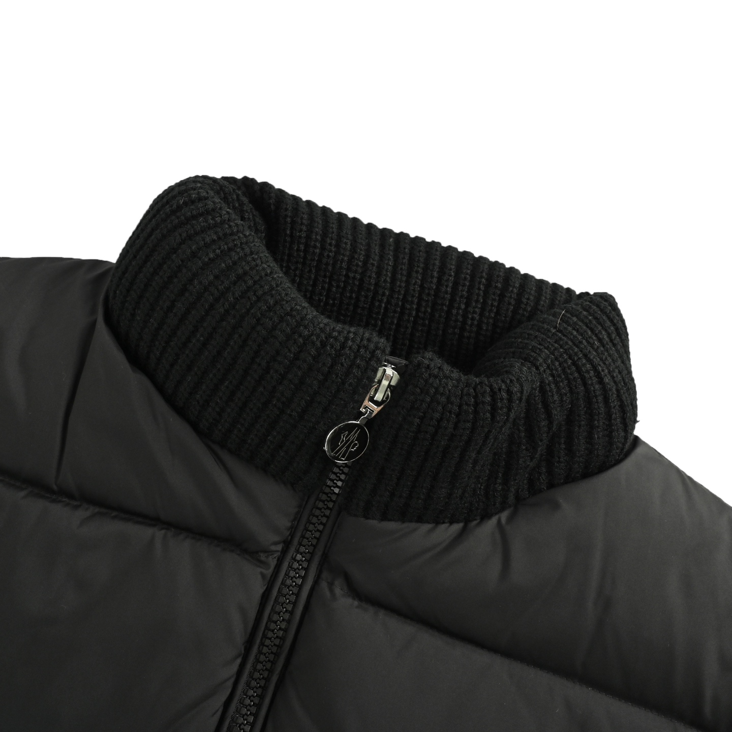 Moncler/蒙口 针织拼接立领羽绒服 秋冬新款羽绒拼接夹克