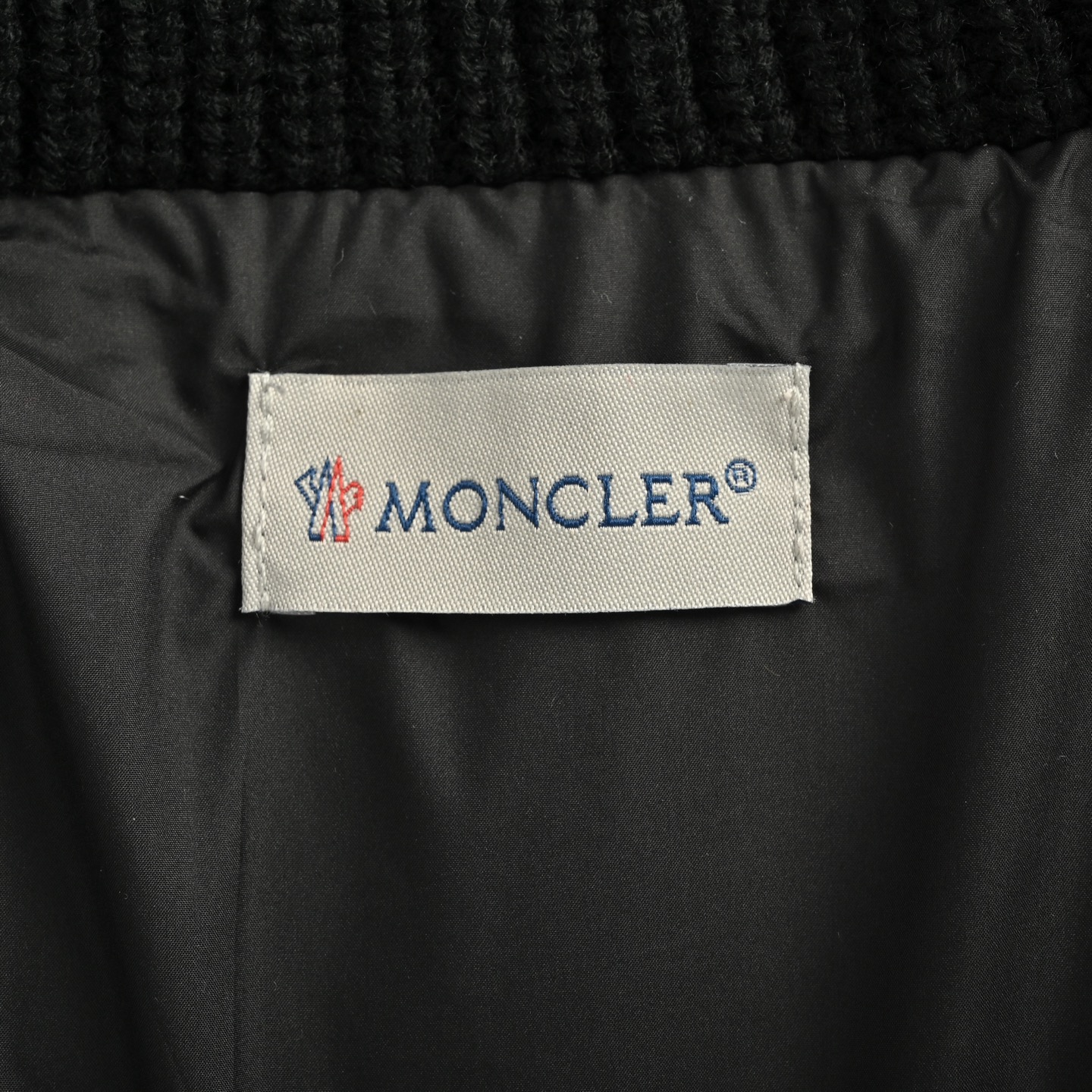 Moncler/蒙口 针织拼接立领羽绒服 秋冬新款羽绒拼接夹克