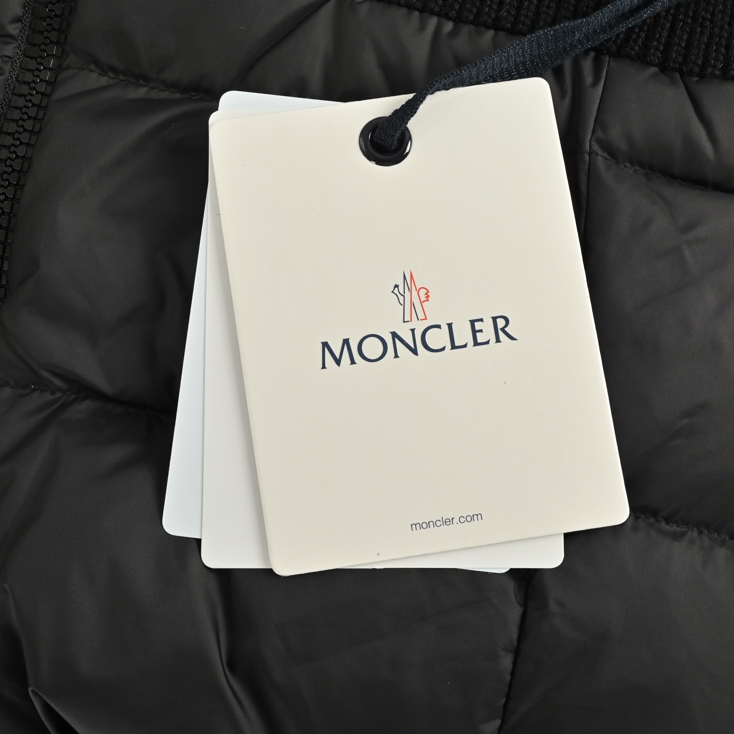 Moncler/蒙口 女士针织拼接收腰羽绒服