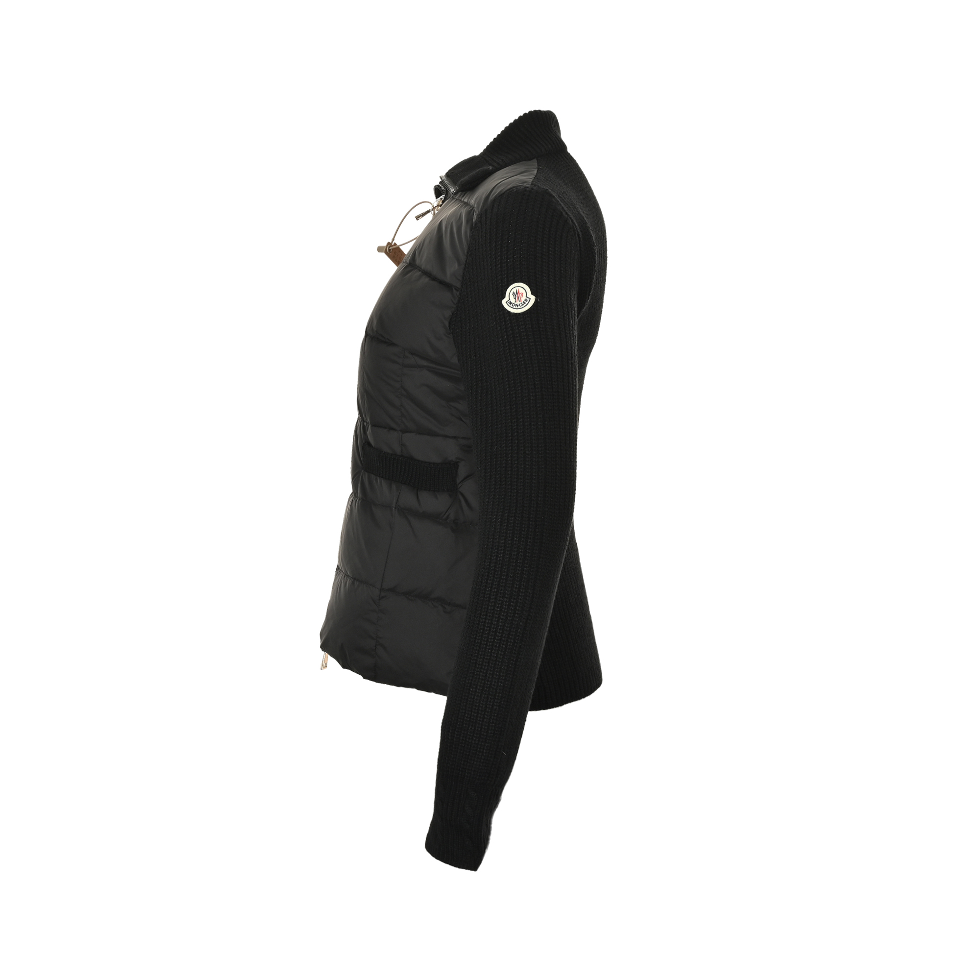 Moncler/蒙口 女士针织拼接收腰羽绒服