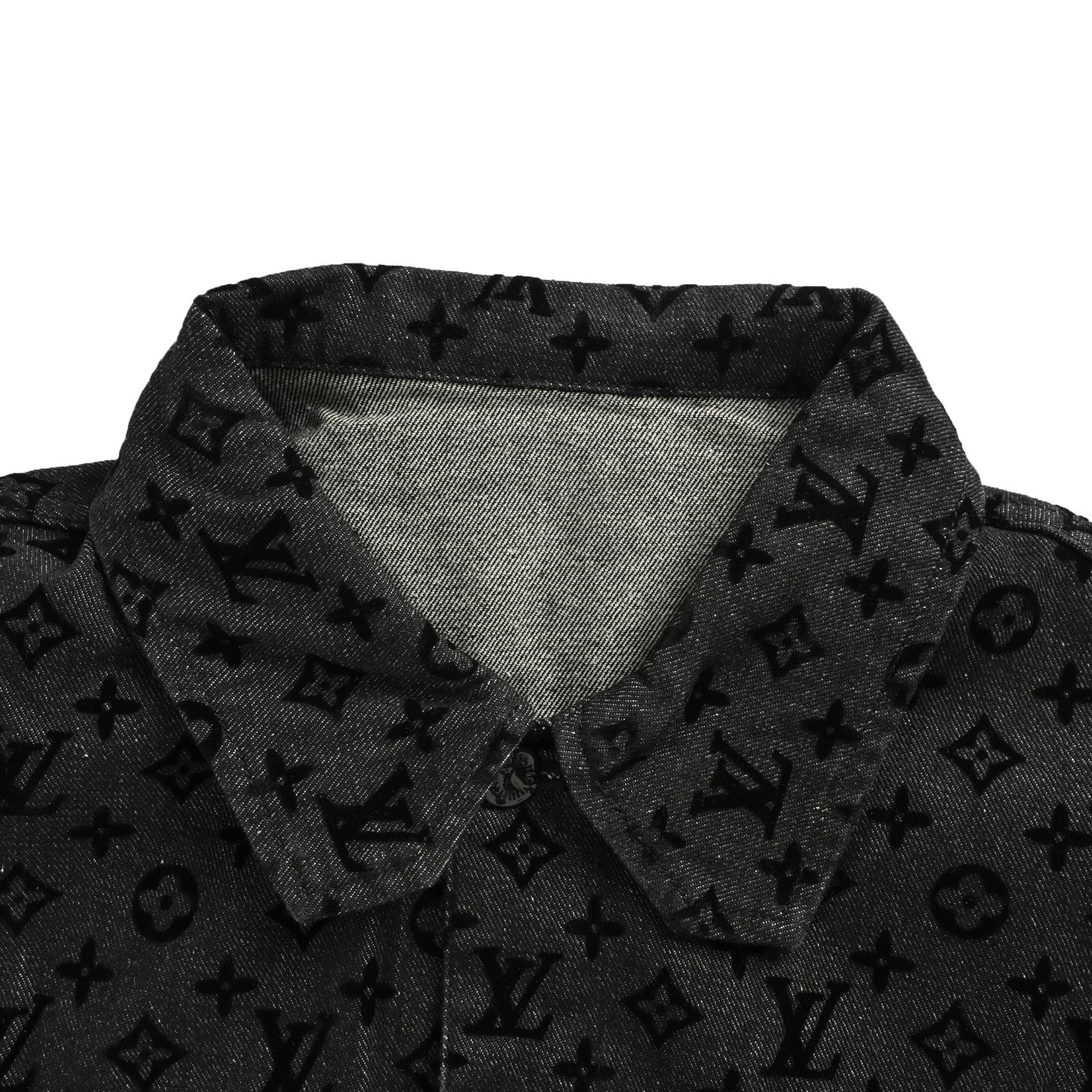 Louis Vuitton/路易威登 logo字母植绒牛仔外套-High Quatity Cheap Brand wholesale wholesaler seller Clothes Bags handbags Sneakers Top Fashion Clothing Shoes from China Factory Chinese suppliers best Quality Beautiful Price Louis Vuitton/路易威登 logo字母植绒牛仔外套