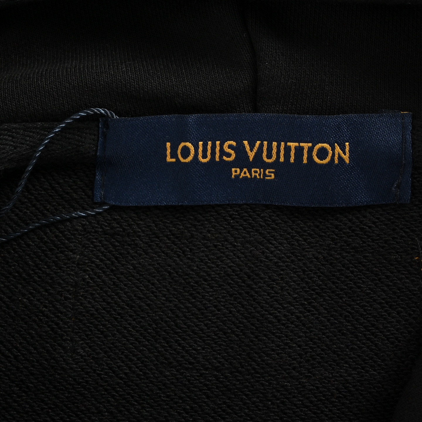 Louis Vuitton/路易威登 25Fw 老花刺绣半身拼接连帽卫衣