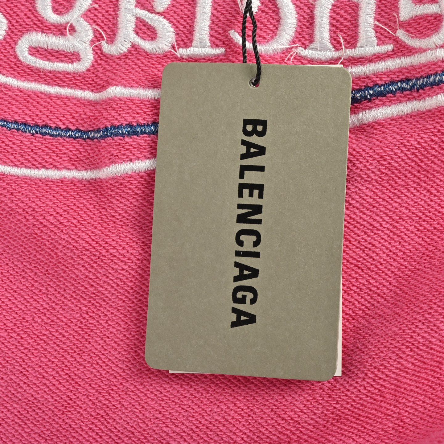 Balenciaga/巴黎世家 重工扎染可乐刺绣炒雪花拉链连帽外套