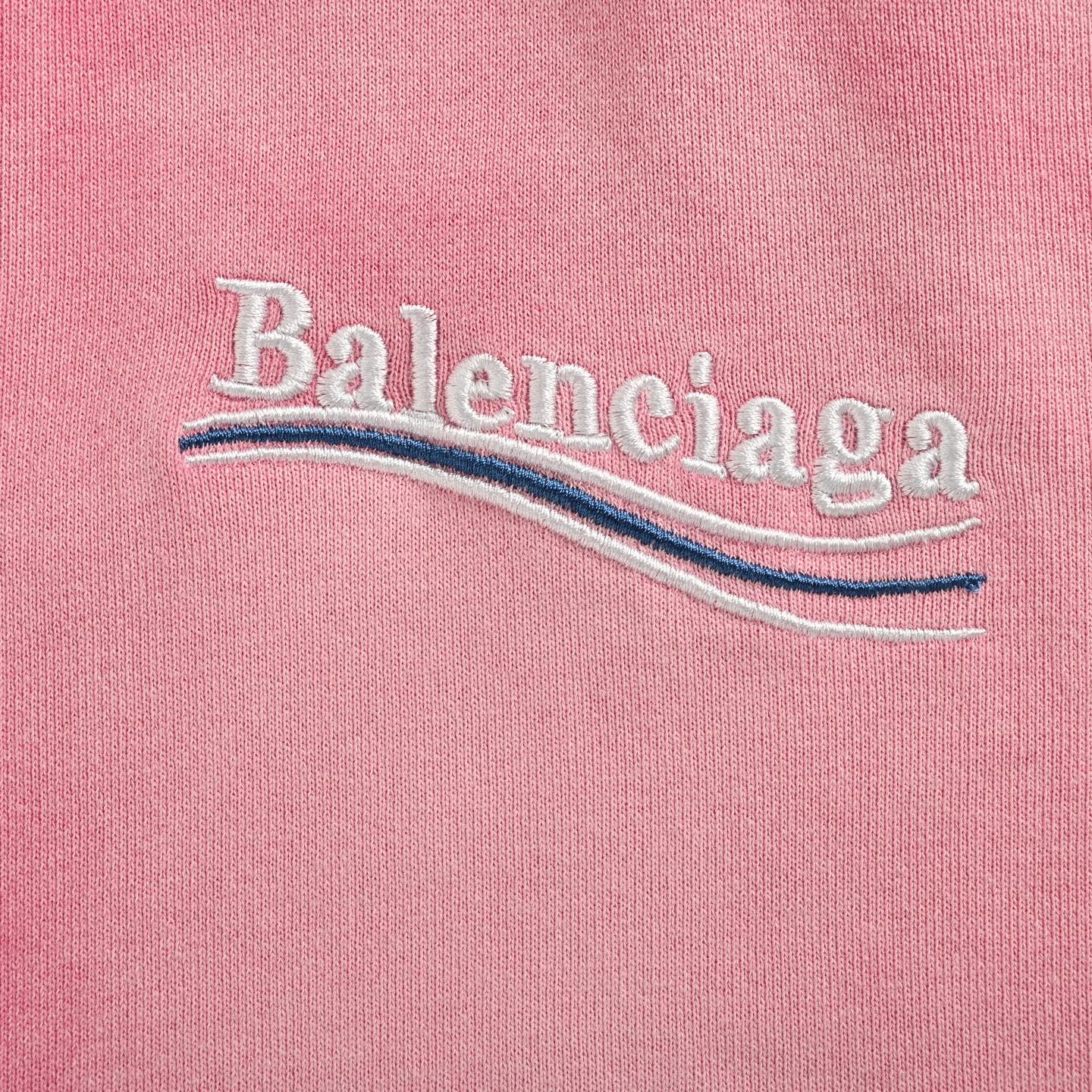 Balenciaga/巴黎世家 重工扎染可乐刺绣炒雪花拉链连帽外套