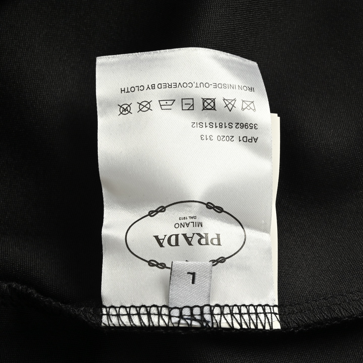 Prada/普拉达 口袋字母印花红色饰条长裤
