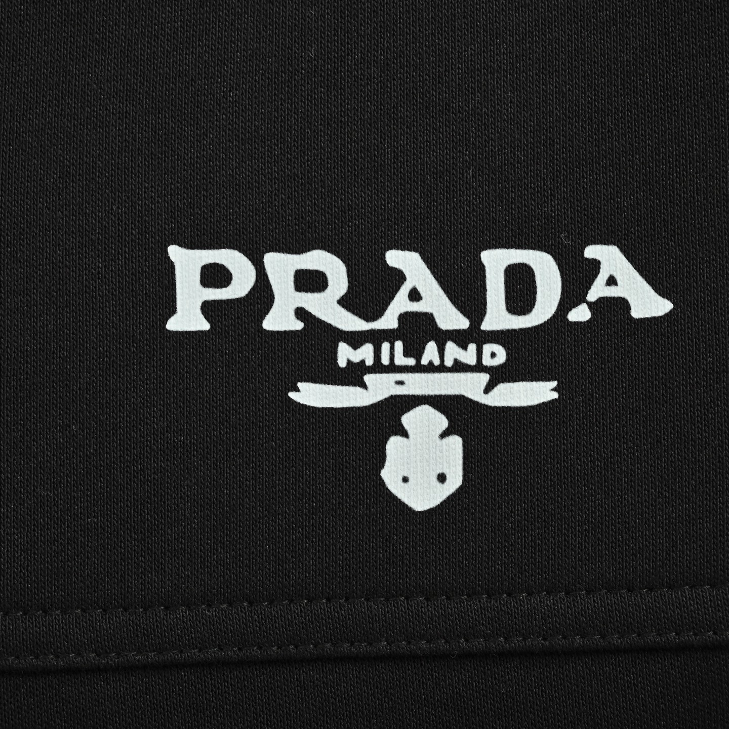 Prada/普拉达 口袋字母印花红色饰条长裤