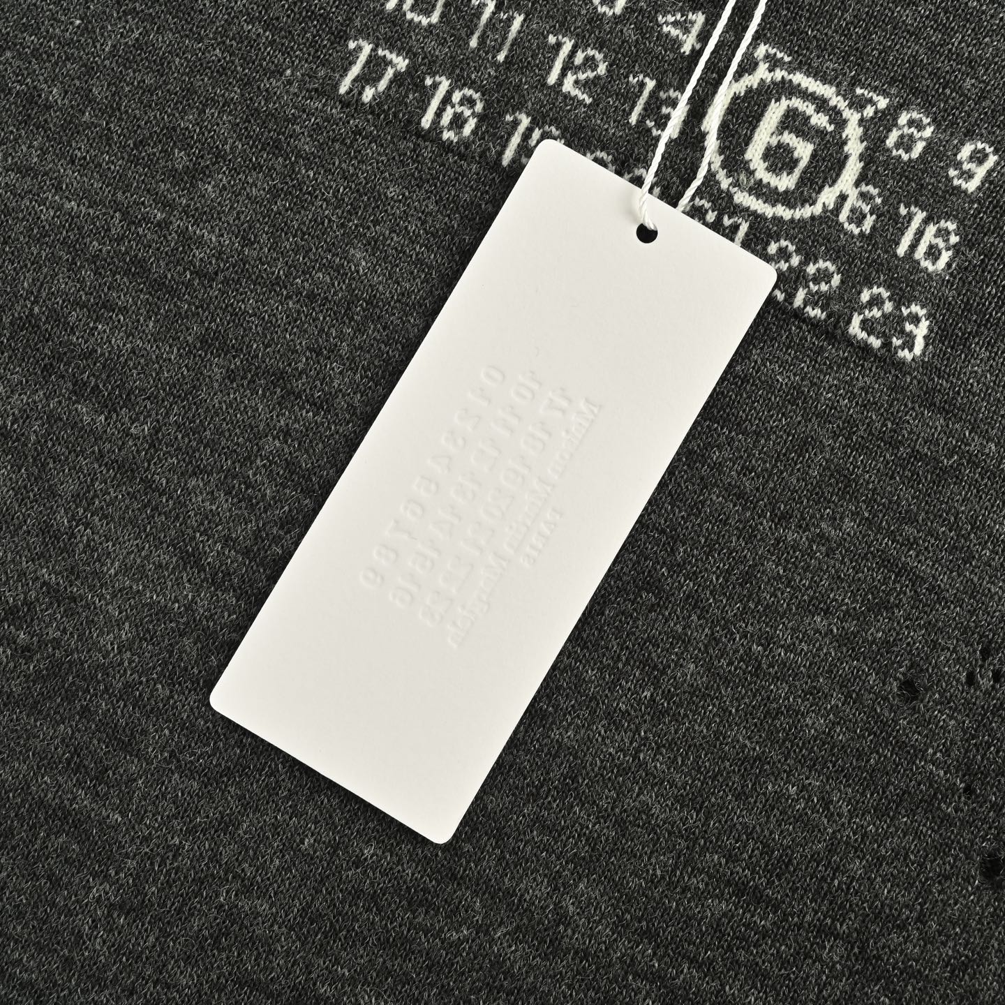 Maison Margiela/马吉拉 25Fw 破坏数字6圆领毛衣-High Quatity Cheap Brand wholesale wholesaler seller Clothes Bags handbags Sneakers Top Fashion Clothing Shoes from China Factory Chinese suppliers best Quality Beautiful Price Maison Margiela/马吉拉 25Fw 破坏数字6圆领毛衣