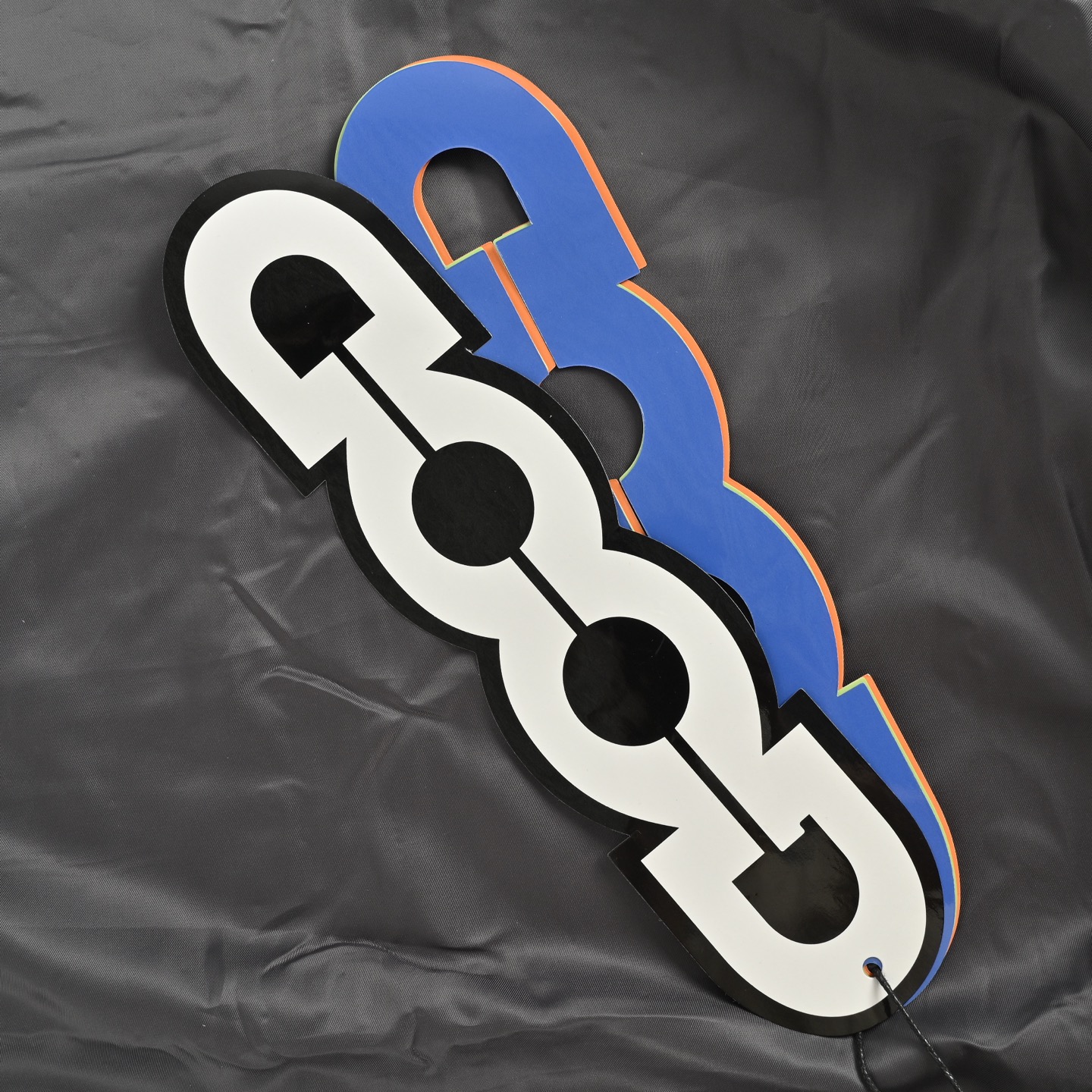 GOODBRAND 25Fw 闪银星空烫钻拉链连帽卫衣 黑 灰