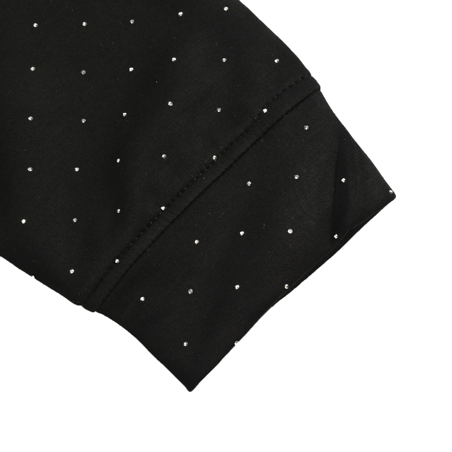 GOODBRAND 25Fw 闪银星空烫钻拉链连帽卫衣 黑 灰
