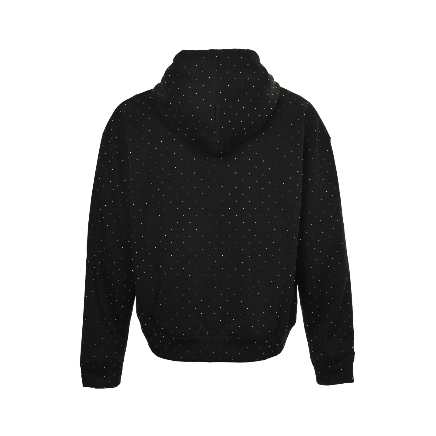 GOODBRAND 25Fw 闪银星空烫钻拉链连帽卫衣 黑 灰