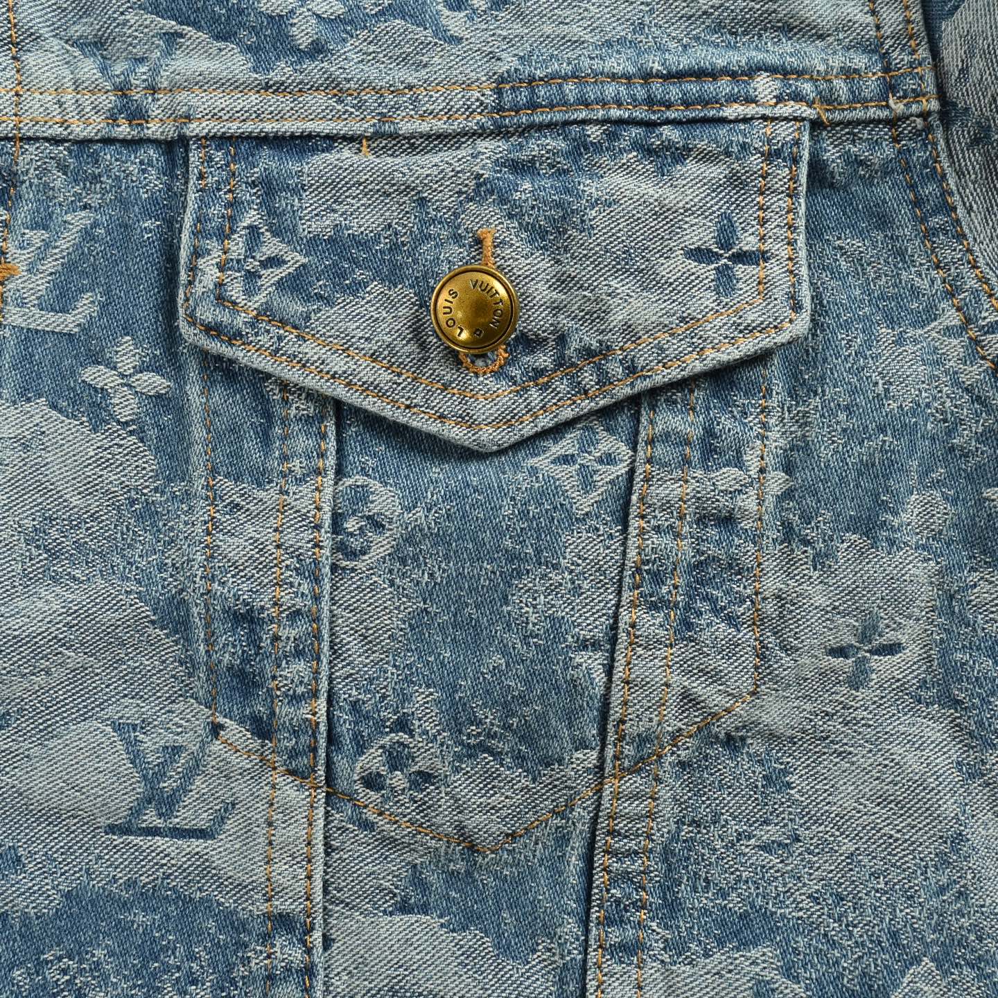 Louis Vuitton/路易威登 云朵满印提花牛仔外套