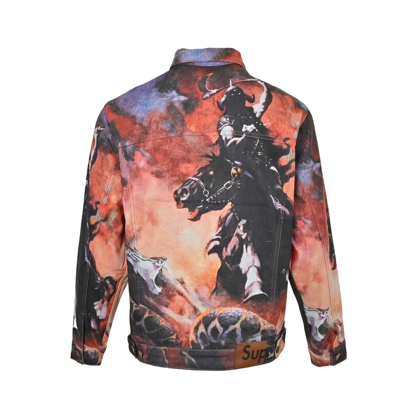 Supreme & Frank Frazetta 联名款斩蛇骑士牛仔外套-High Quatity Cheap Brand wholesale wholesaler seller Clothes Bags handbags Sneakers Top Fashion Clothing Shoes from China Factory Chinese suppliers best Quality Beautiful Price Supreme & Frank Frazetta 联名款斩蛇骑士牛仔外套