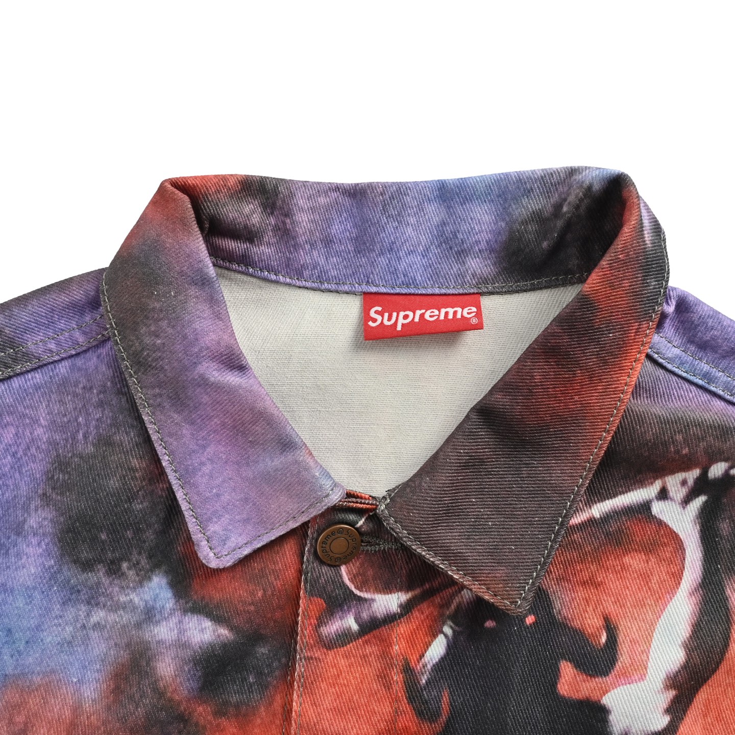 Supreme & Frank Frazetta 联名款斩蛇骑士牛仔外套-High Quatity Cheap Brand wholesale wholesaler seller Clothes Bags handbags Sneakers Top Fashion Clothing Shoes from China Factory Chinese suppliers best Quality Beautiful Price Supreme & Frank Frazetta 联名款斩蛇骑士牛仔外套