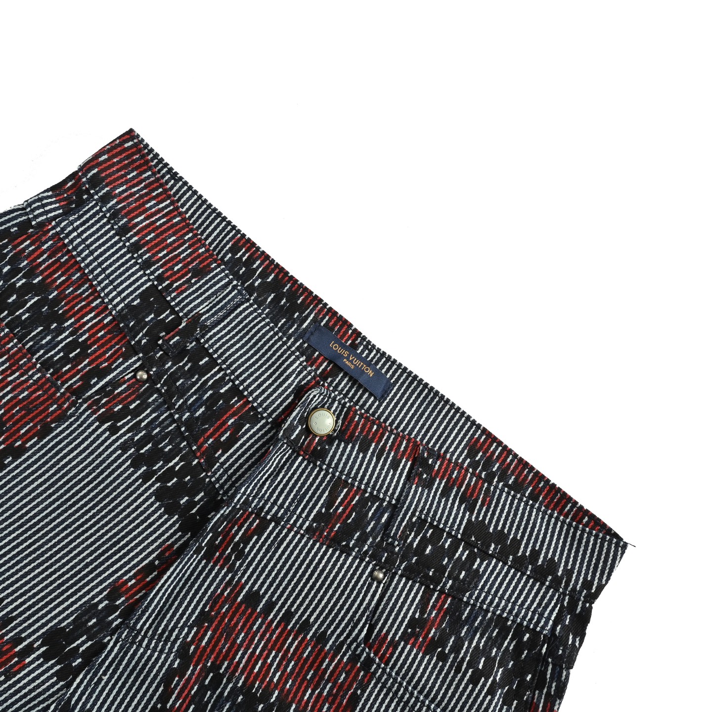 Louis Vuitton/路易威登 红黑格子棋盘牛仔裤-High Quatity Cheap Brand wholesale wholesaler seller Clothes Bags handbags Sneakers Top Fashion Clothing Shoes from China Factory Chinese suppliers best Quality Beautiful Price Louis Vuitton/路易威登 红黑格子棋盘牛仔裤
