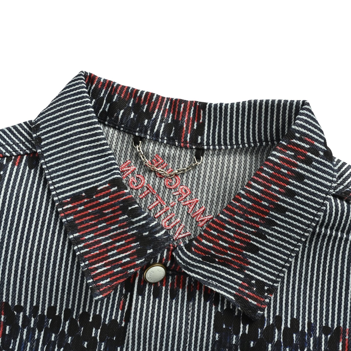 Louis Vuitton/路易威登 红黑格子棋盘牛仔夹克-High Quatity Cheap Brand wholesale wholesaler seller Clothes Bags handbags Sneakers Top Fashion Clothing Shoes from China Factory Chinese suppliers best Quality Beautiful Price Louis Vuitton/路易威登 红黑格子棋盘牛仔夹克