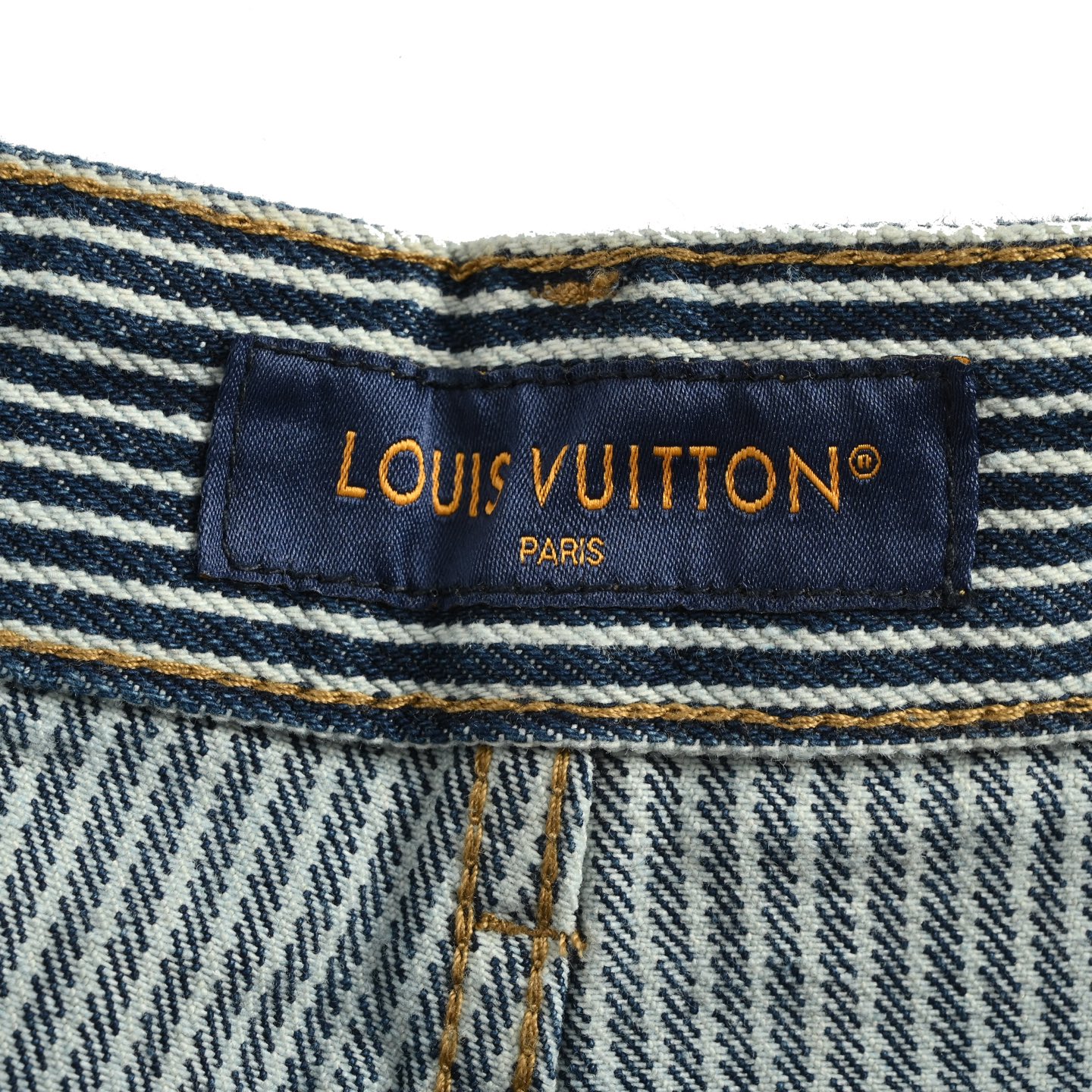 Louis Vuitton/路易威登 樱花刺绣竖条纹牛仔套装牛仔裤-High Quatity Cheap Brand wholesale wholesaler seller Clothes Bags handbags Sneakers Top Fashion Clothing Shoes from China Factory Chinese suppliers best Quality Beautiful Price Louis Vuitton/路易威登 樱花刺绣竖条纹牛仔套装牛仔裤