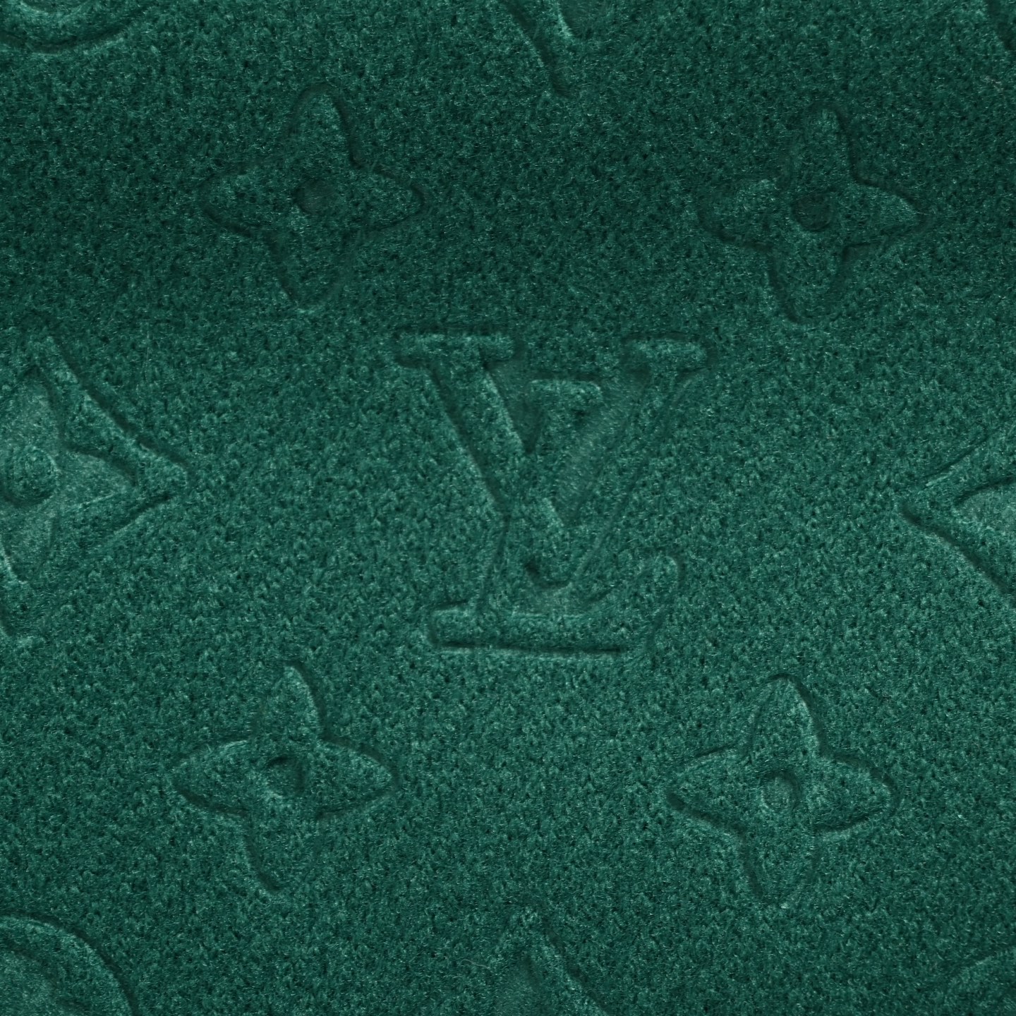 Louis Vuitton/路易威登 25Fw 老花压花绿色毛呢棒球服外套