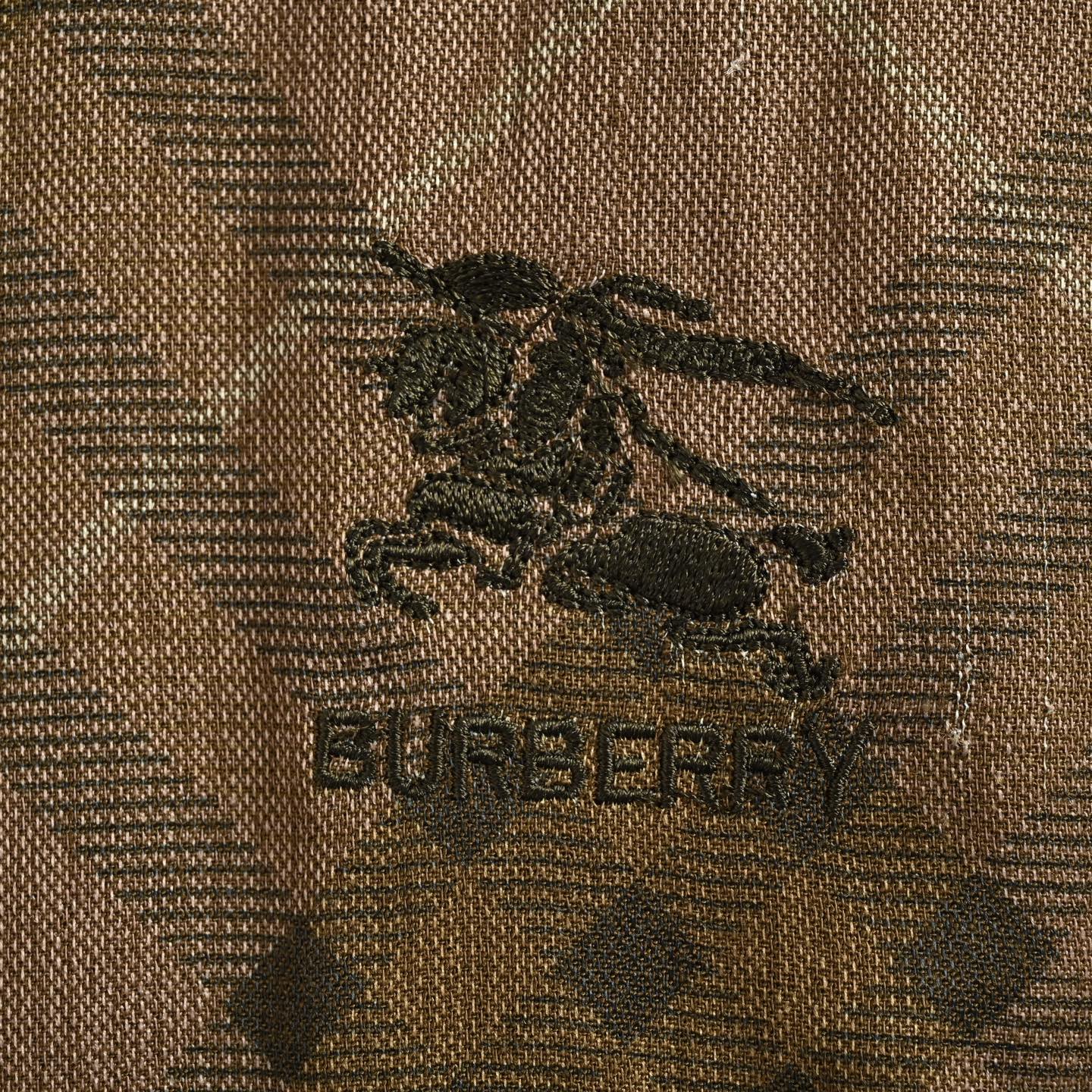 Burberry/巴宝莉 战马刺绣斜格纹长裤