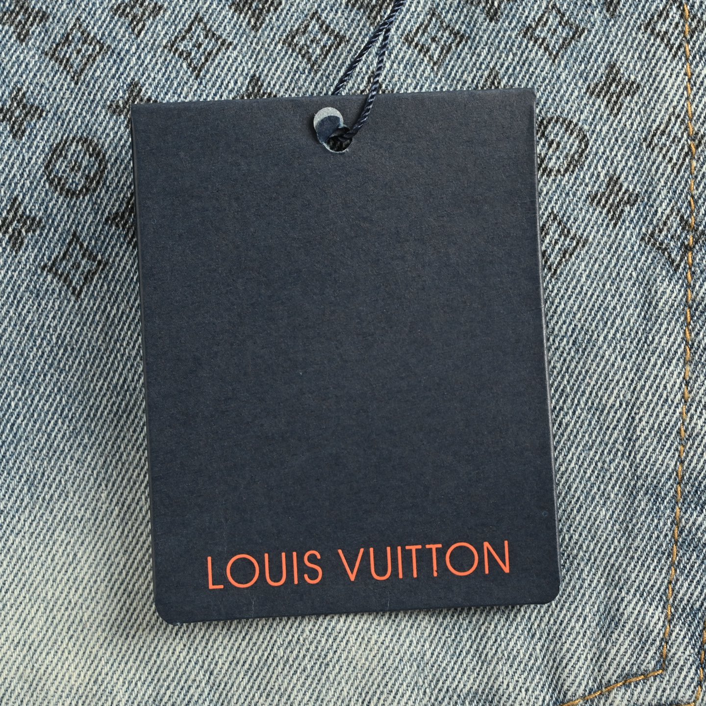LouisVuitton/路易威登 拼接老花牛仔裤