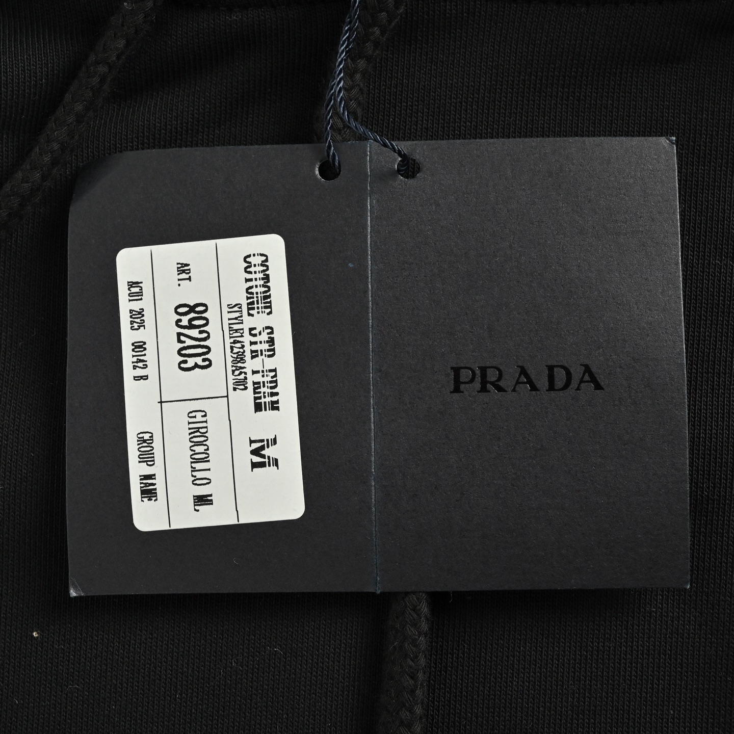 Prada/普拉达 25Fw 胸前小字母刺绣连帽卫衣