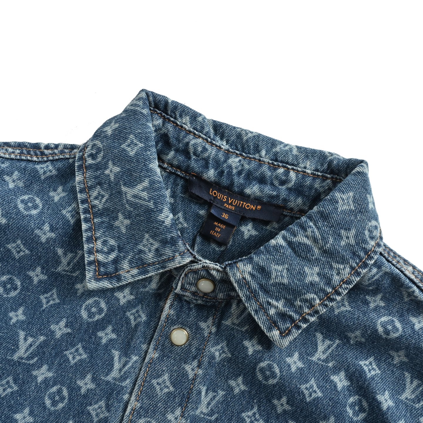 Louis Vuitton/路易威登 25Fw 满印老花牛仔衬衫外套