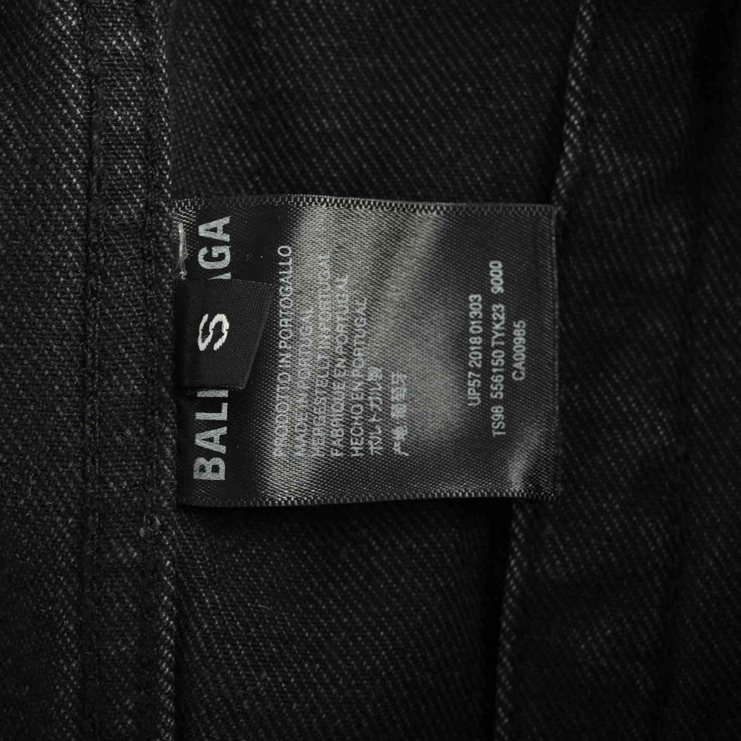 Balenciaga/巴黎世家 喷墨双B字母印花牛仔外套