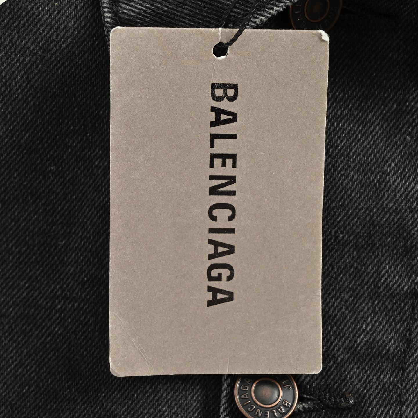 Balenciaga/巴黎世家 喷墨双B字母印花牛仔外套