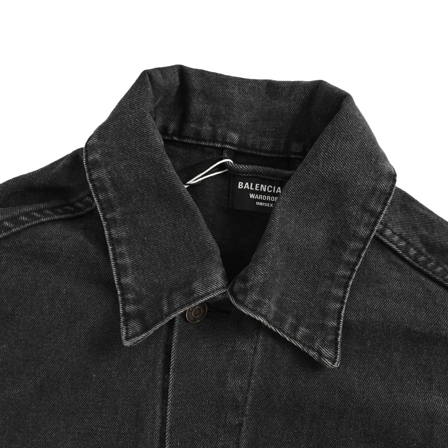 Balenciaga/巴黎世家 喷墨双B字母印花牛仔外套