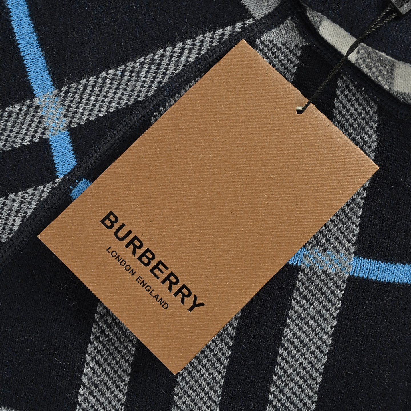 Burberry/巴宝莉 战马提花格纹双面穿毛衣外套