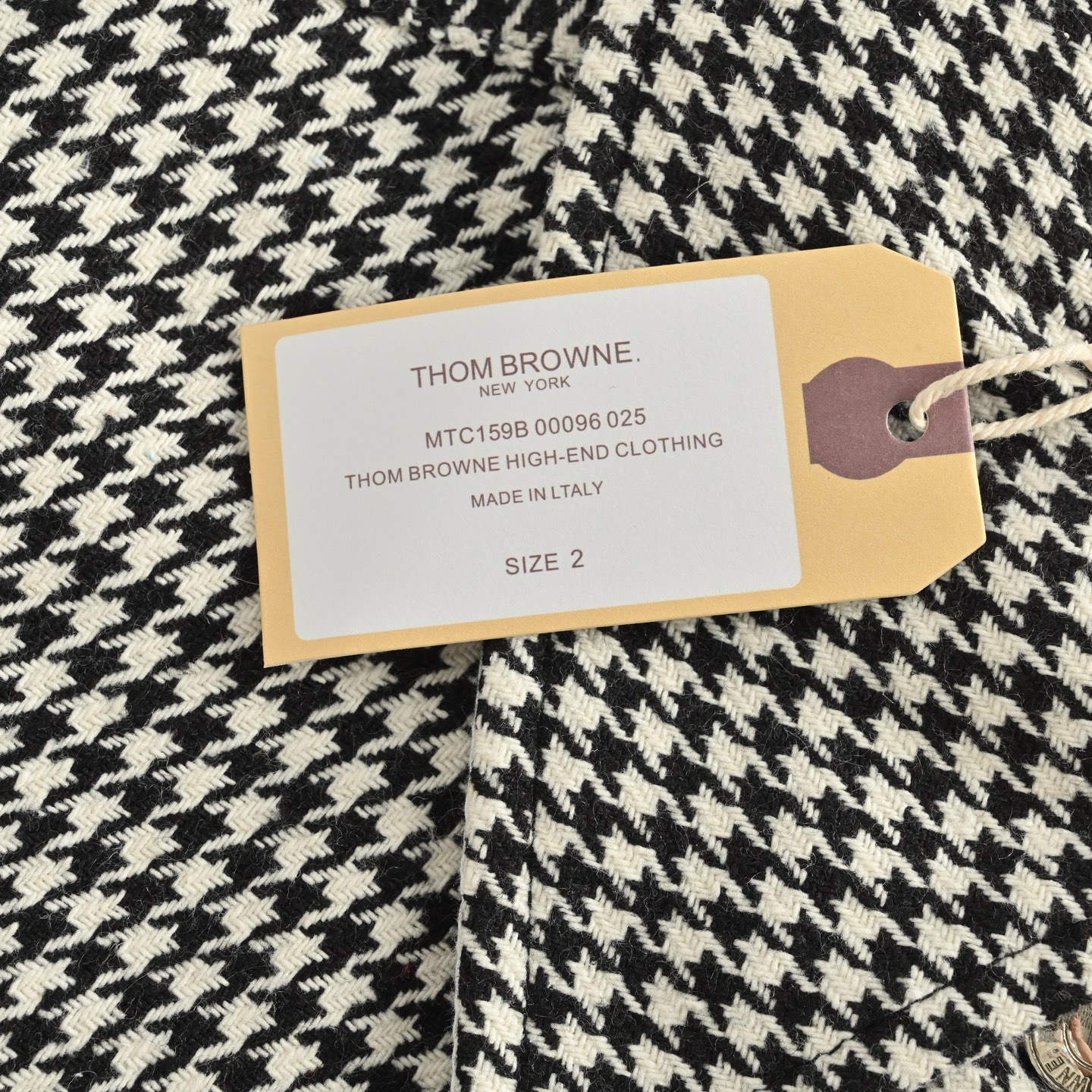 Thom Browne/汤姆布朗 羊毛千鸟格夹克衬衫