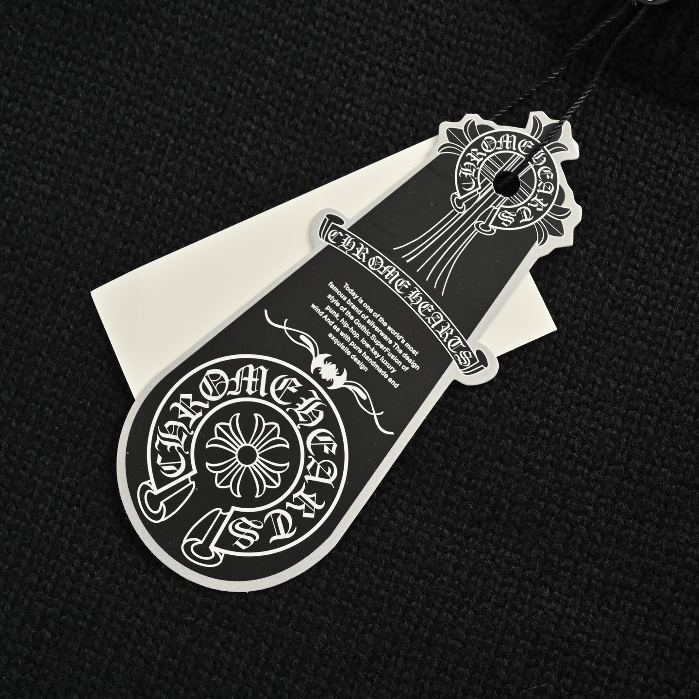 Chrome Hearts/克罗心 刺绣圆盘梵文十字架破洞毛衣 Chrome Hearts/克罗心 刺绣圆盘梵文十字架破洞毛衣